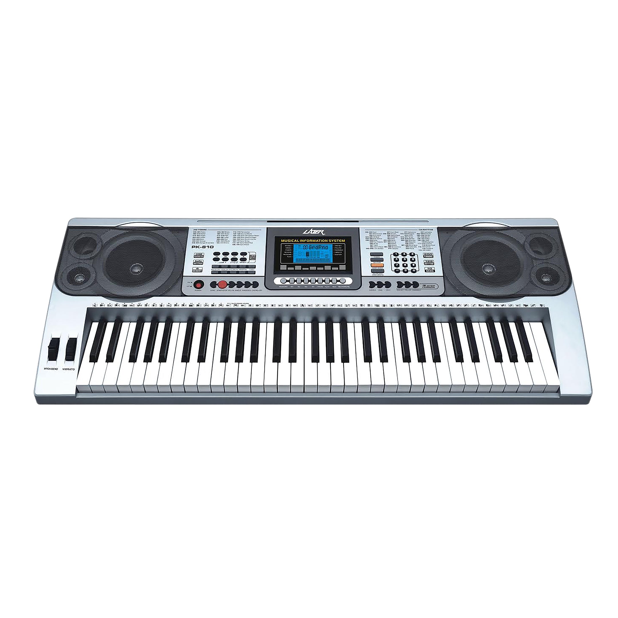 Lazer PK-810 61 Key Electronic Piano Keyboard